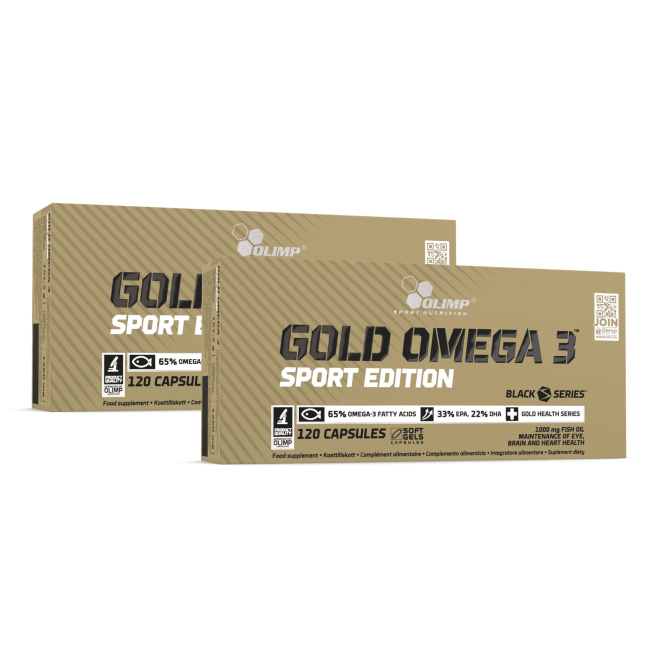 2 x Olimp Gold Omega 3™ Sport Edition - 120 kapsułek