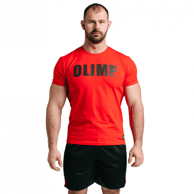 Męska koszulka Olimp - Men T-Shirt Grip Pro czerwona