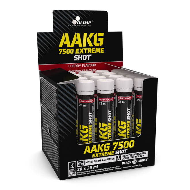 Olimp AAKG 7500 Extreme Shot® - 20 x 25 ml Wiśnia 