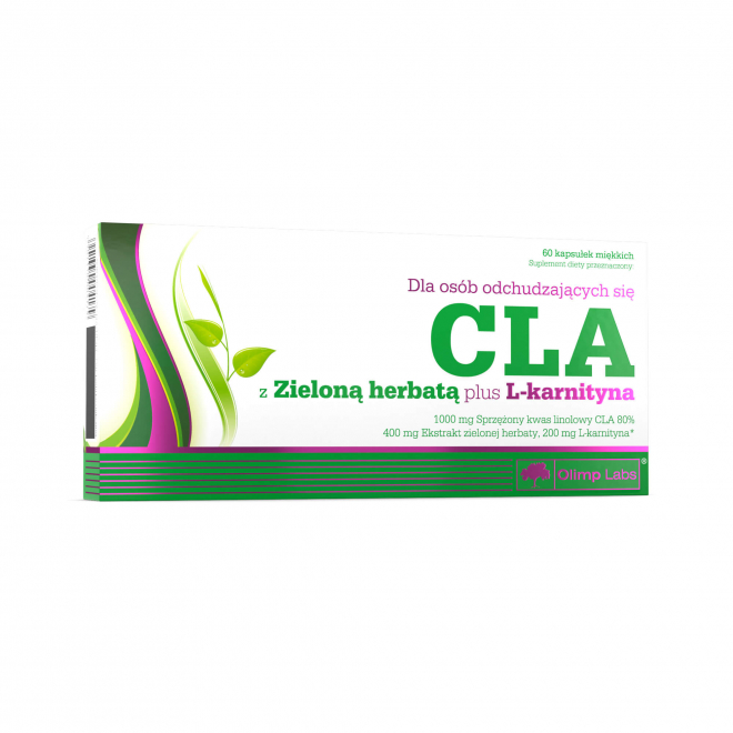 Olimp-CLA-Zielona-Herbata-plus-L-karnityna-60-Kapsułek