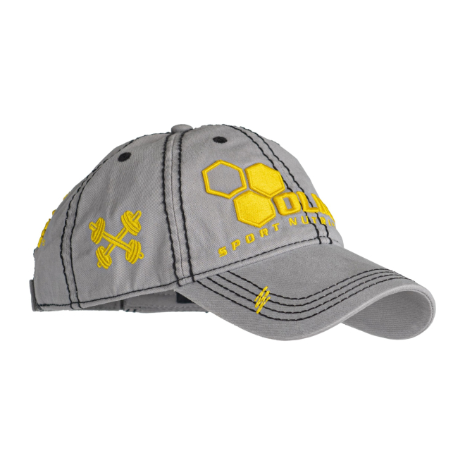 Męska czapka z daszkiem Olimp Sport Nutrition - Men's HAT TEAM OLIMP - szara