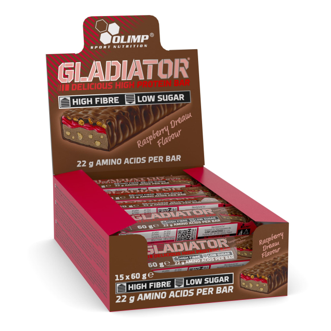 Olimp Gladiator - 15 x 60 g Raspberry Dream