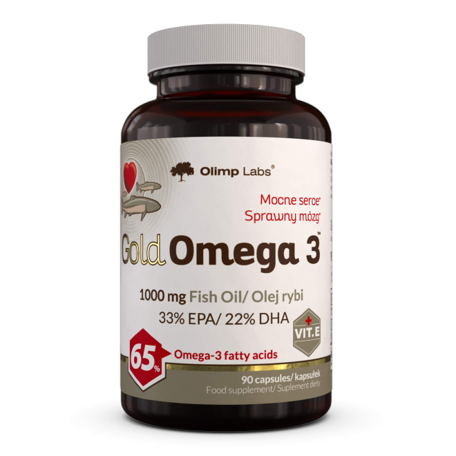 Olimp Gold Omega 3 (65%) - 90 Kapsułek (sloik)