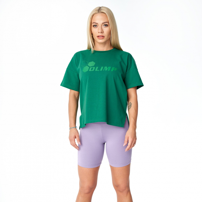 Damska koszulka oversize Olimp – WMS Oversize T-shirt zielona