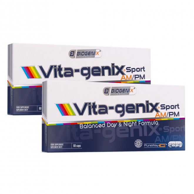 2 x Biogenix Vita-Genix Sport AM/PM - 60 kapsułek