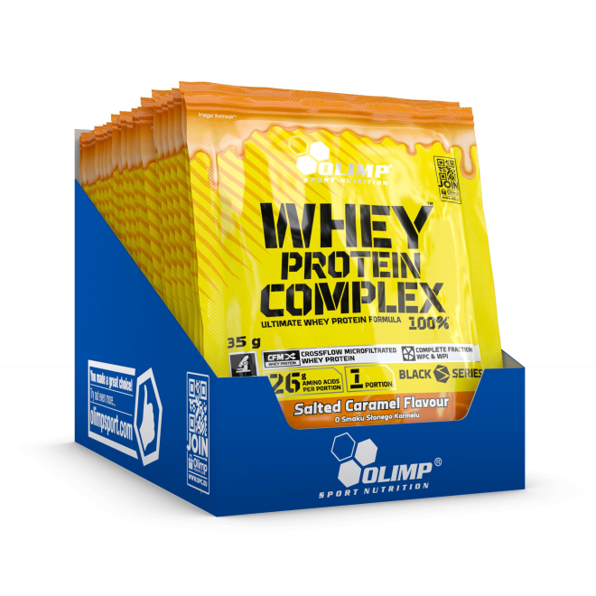 Olimp Whey Protein Complex 100% - 20 x 35 g - Słony karmel