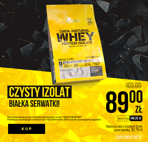 Olimp 100% Natural Whey Protein Isolate - 600 g